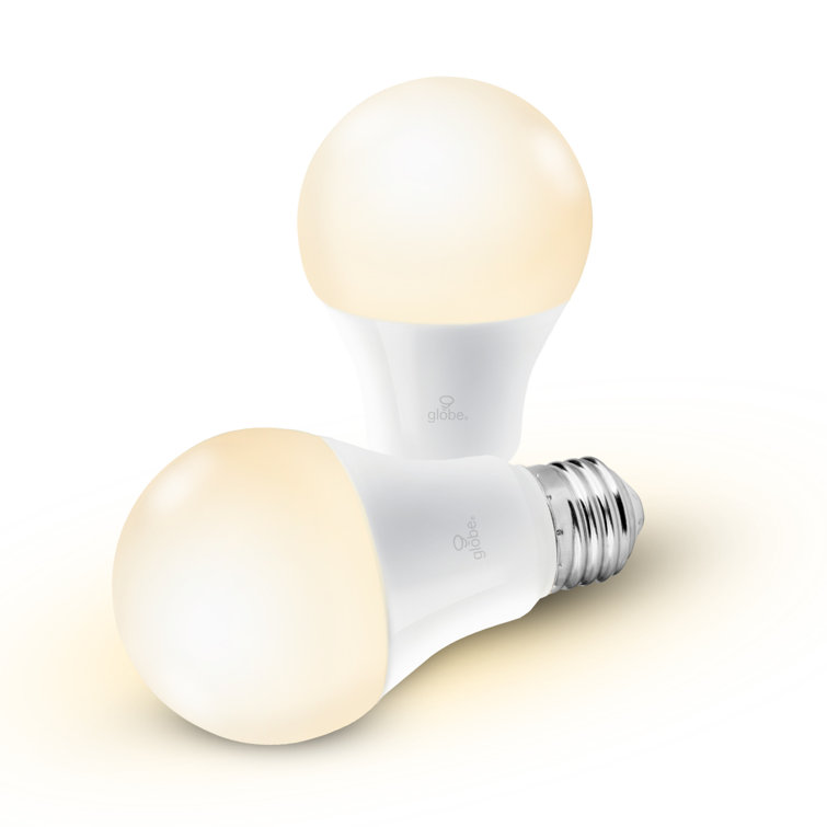 Dimmable Frosted White LED Smart Bulb 2-Pack