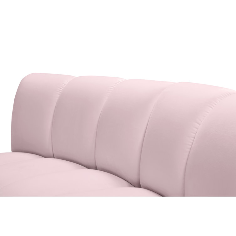 Elegant Infinity Pink Velvet 10-Piece Modular Sectional