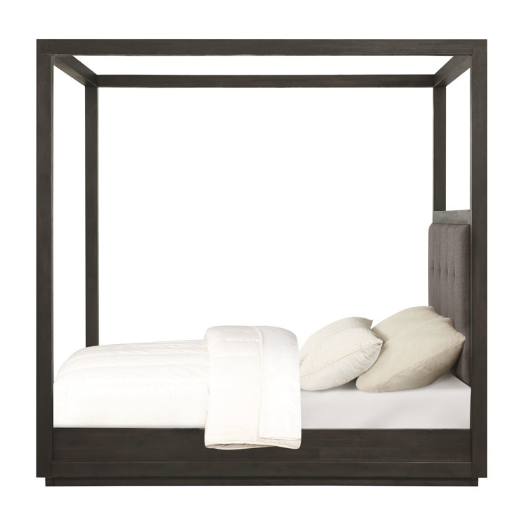 Basalt Grey California King Upholstered Storage Platform Bed