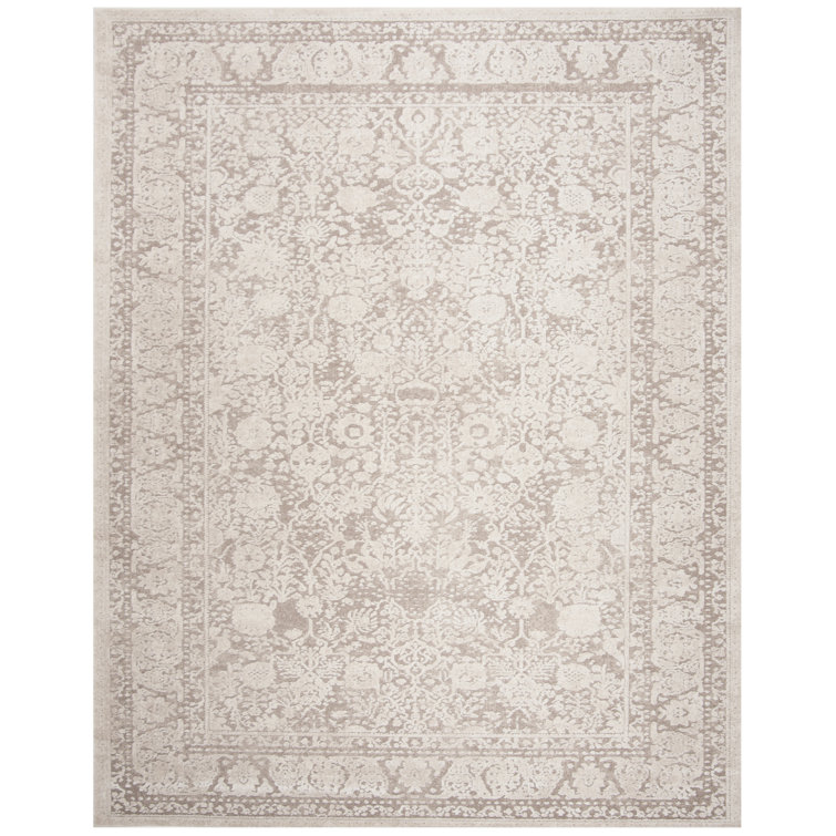 Calidi Beige and Cream 9' x 12' Oriental Synthetic Area Rug