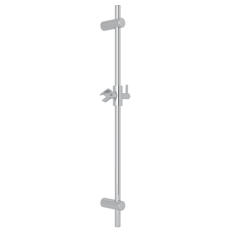 30" Polished Chrome Adjustable Wall Slide Bar