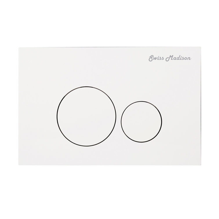 Monaco Glossy White Ceramic Wall-Hung Elongated Dual Flush Toilet