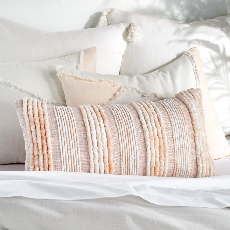 Blush and White Cotton King Comforter Set