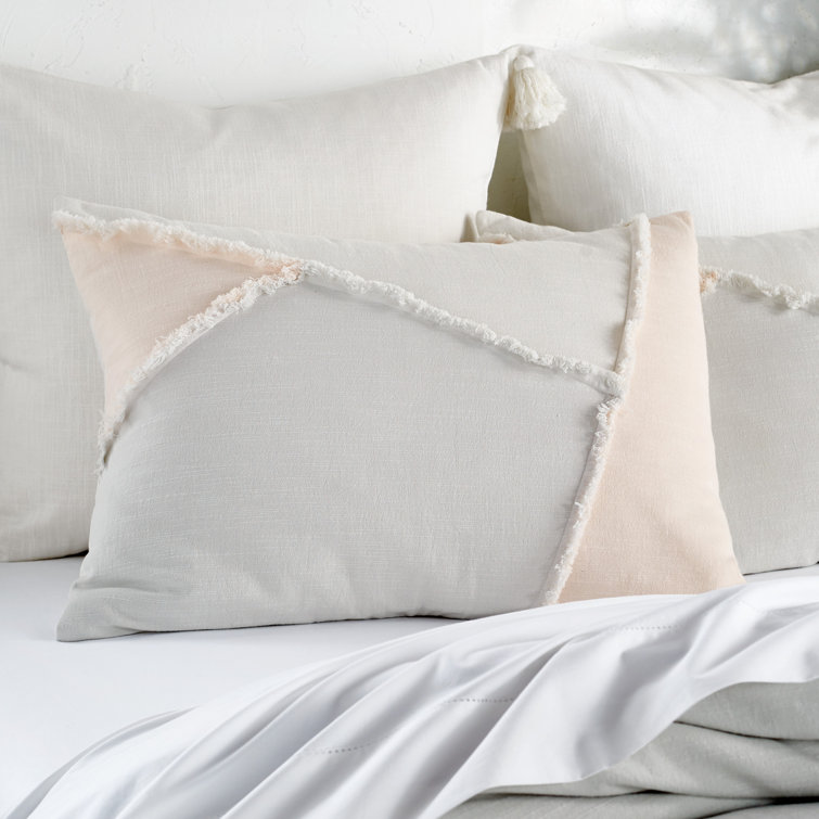 Blush and White Cotton King Comforter Set
