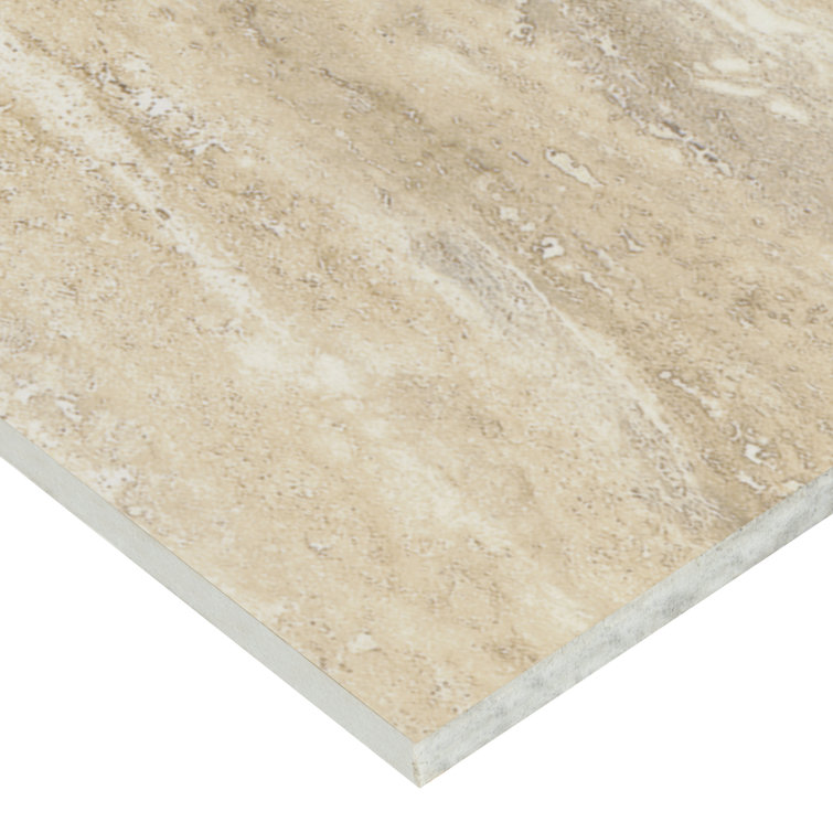 Veneto 12" x 24" Beige Polished Porcelain Wall & Floor Tile