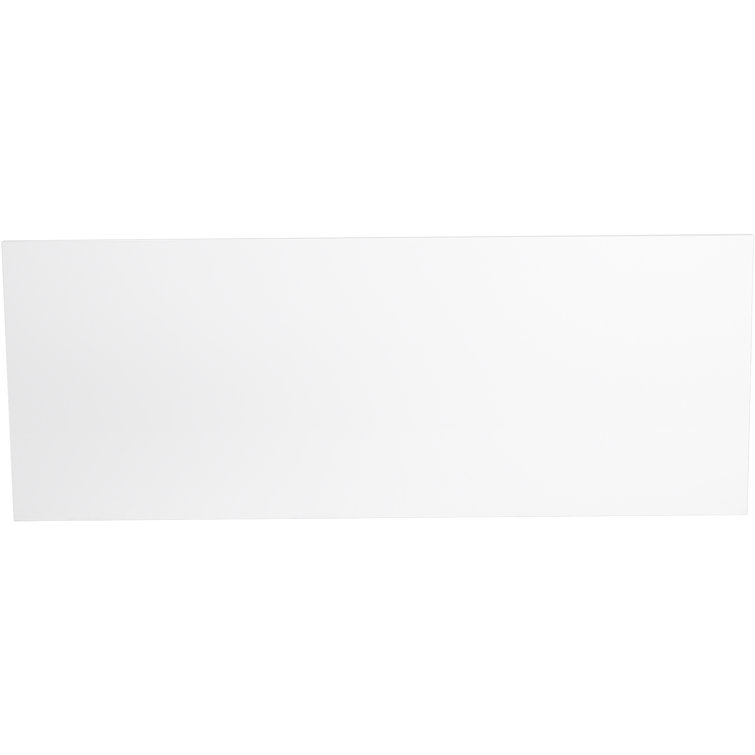Unwind White Acrylic 59" x 30" Back-To-Wall Soaking Bathtub