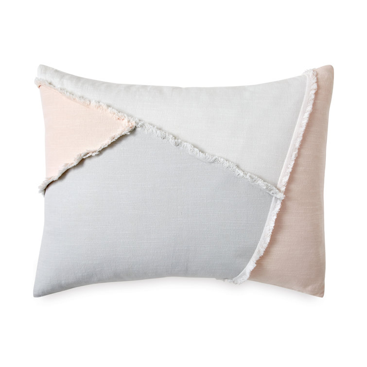 Blush and White Cotton King Comforter Set