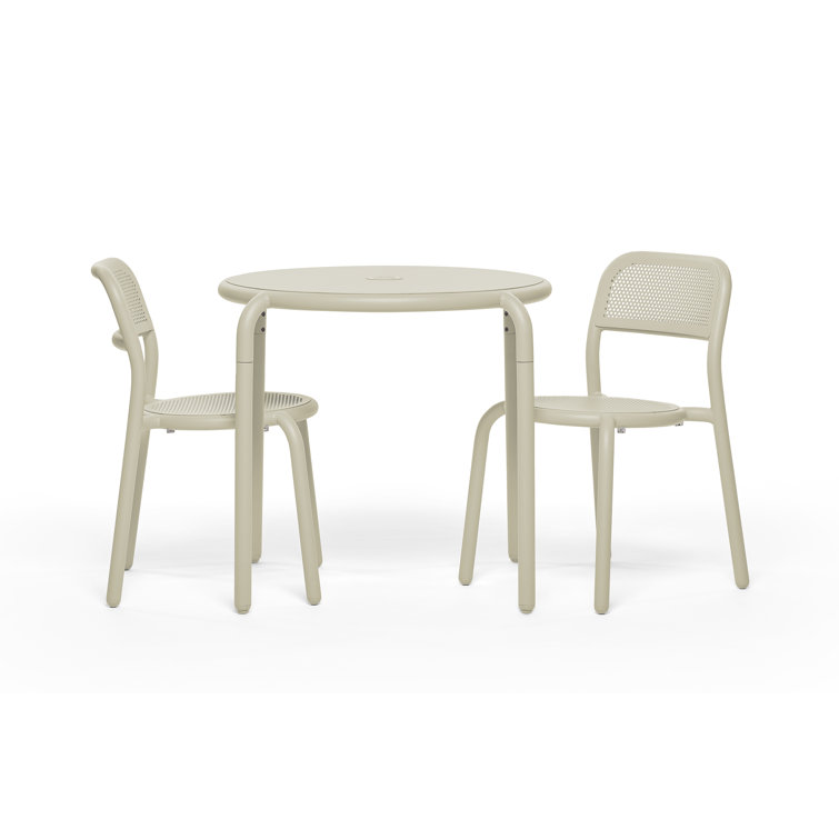 Toni Bistreau Desert Powder-Coated Aluminum Outdoor Bistro Table