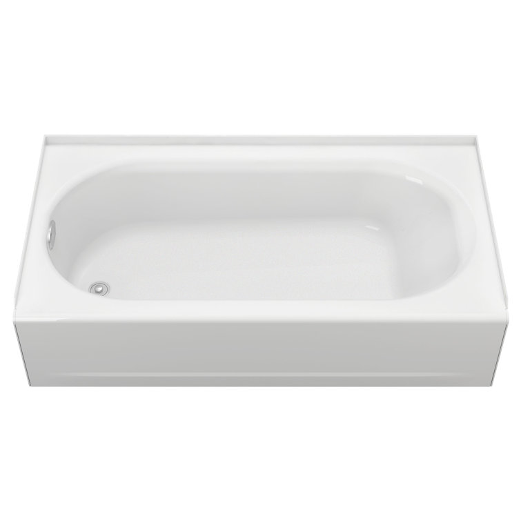Princeton 60'' White Cast Iron Alcove Soaking Bathtub