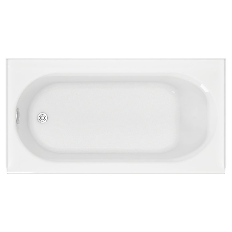 Princeton 60'' White Cast Iron Alcove Soaking Bathtub