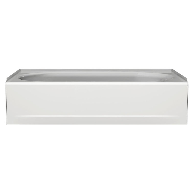 Princeton 60'' White Cast Iron Alcove Soaking Bathtub