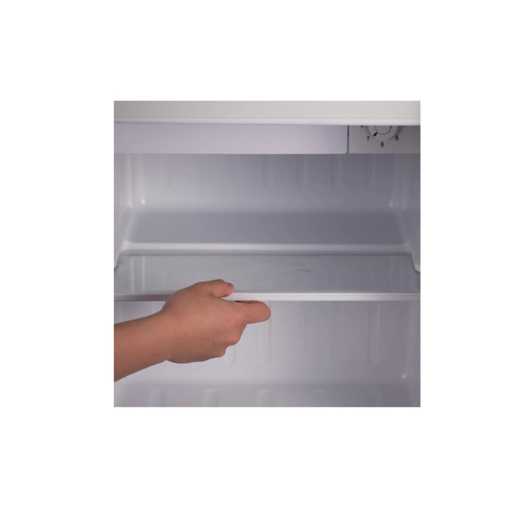 Compact 1.7 cu. ft. Silver Mini Fridge with Energy Star Certification