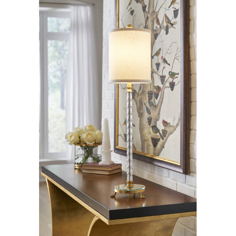 Thames 60'' Gold and Black Wood Console Table