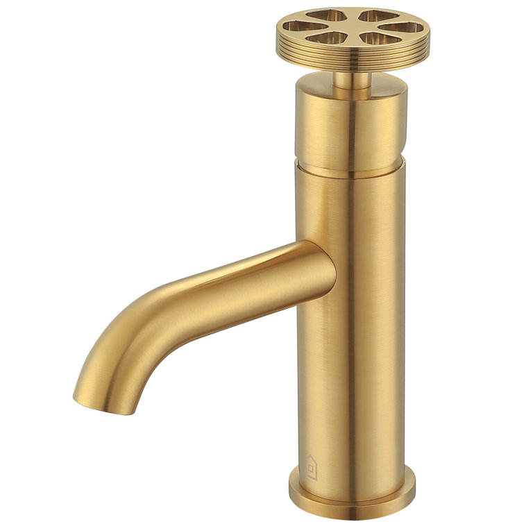 Nova Brushed Titanium Gold Single-Handle Bathroom Faucet