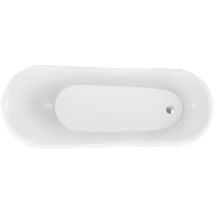 Tubs And Whirlpools 60" x 28" Soaking Fiberglass Bathtub