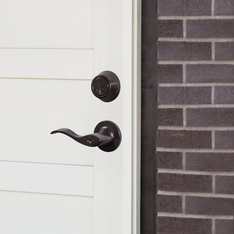 Matte Black Adjustable Single Cylinder Deadbolt