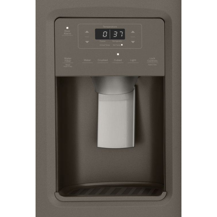 36" Slate Smart Energy Star Side-by-Side Refrigerator