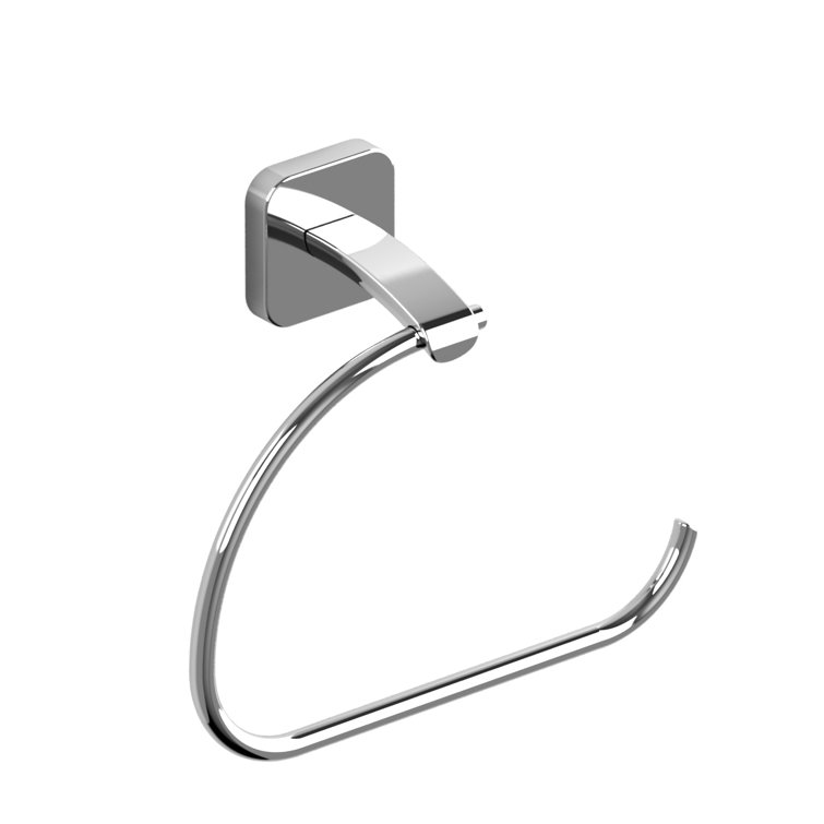 Salomé Euro Style Chrome Wall Mount Toilet Paper Holder