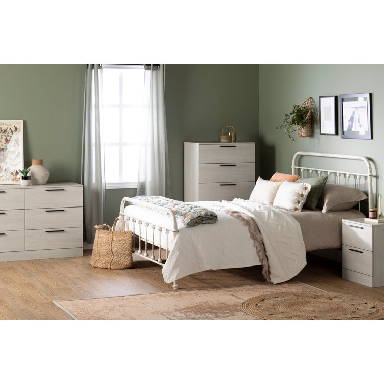 Winter Oak 5-Drawer Modern Tall Chest