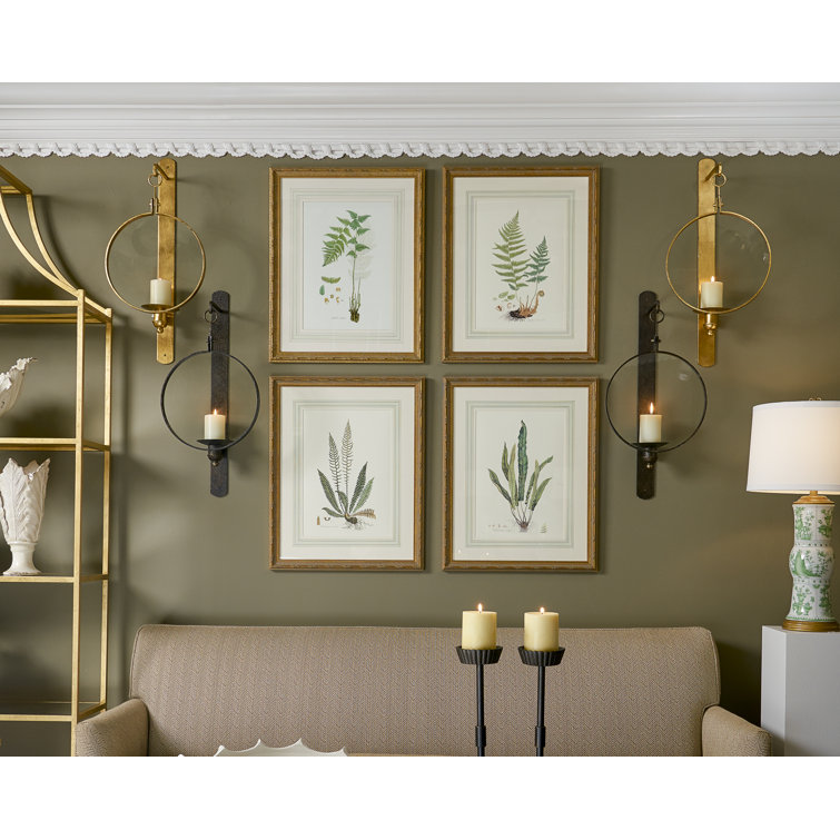 Elegant White Lacquered Iron & Clear Glass Ambient Wall Sconce