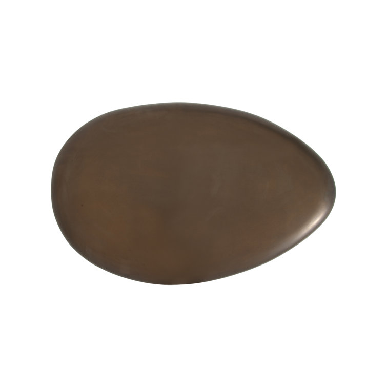 Bronze River Stone 42" Outdoor Coffee Table