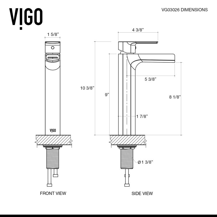 Matte Black Brass Single Handle Vessel Faucet