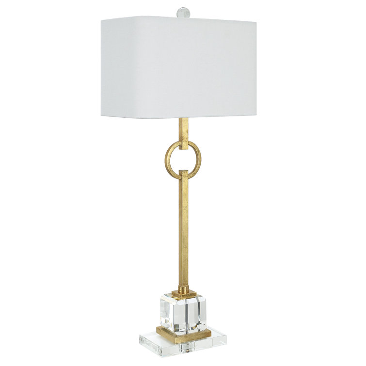 Elaina 36.5" Gold and Crystal Table Lamp