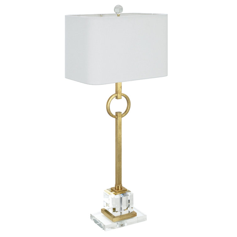 Elaina 36.5" Gold and Crystal Table Lamp
