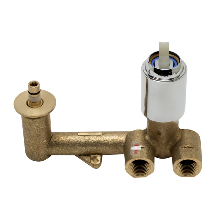 Polished Chrome Wall Mounted Bathroom Lever Faucet
