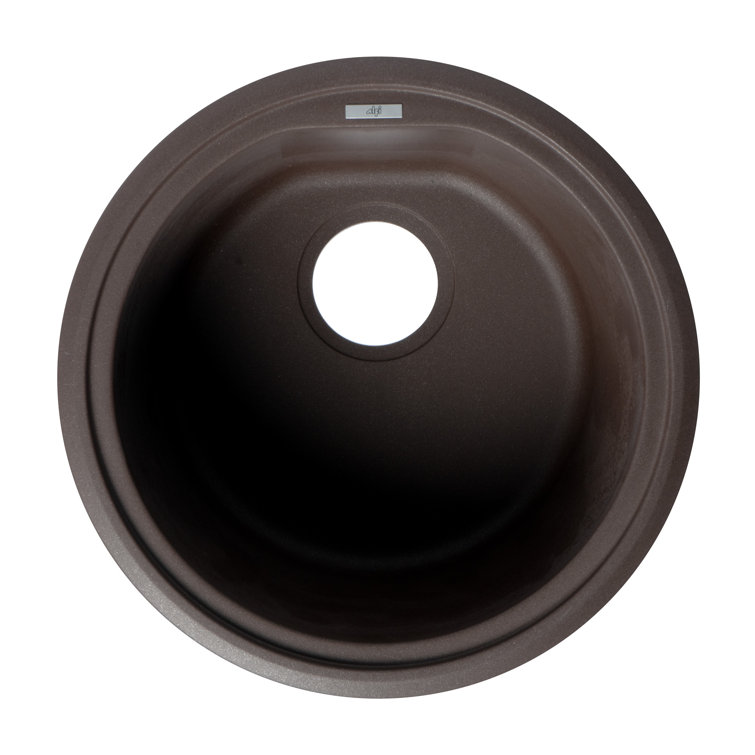 17'' Chocolate Round Granite Composite Kitchen Sink