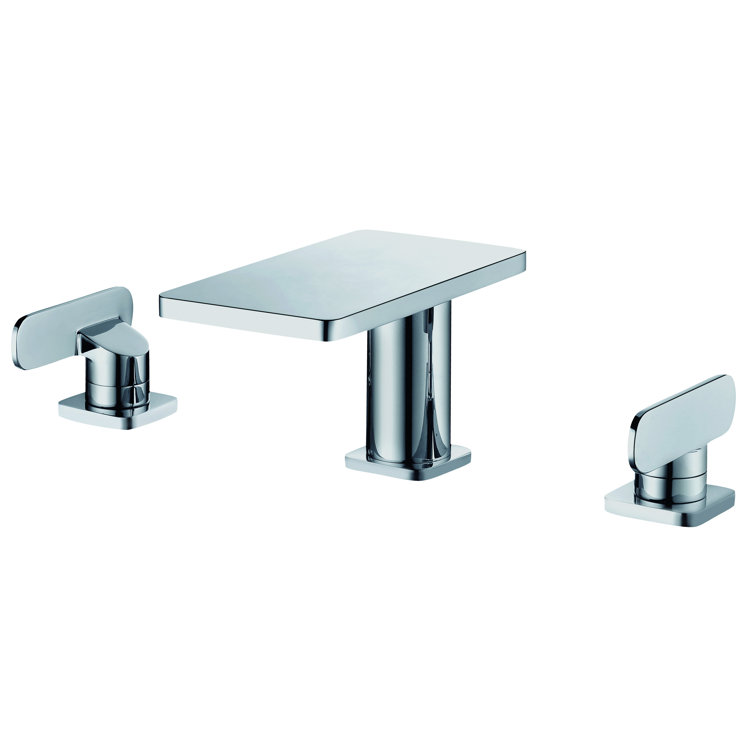 Polished Chrome 8" Widespread Two-Handle Bathroom Faucet