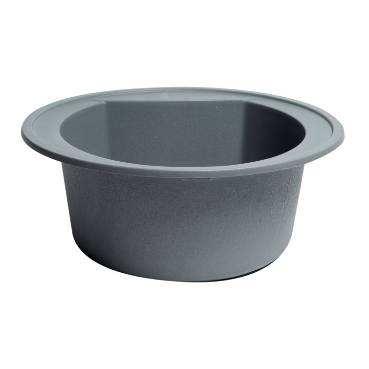 20'' Round Titanium Granite Composite Kitchen Sink