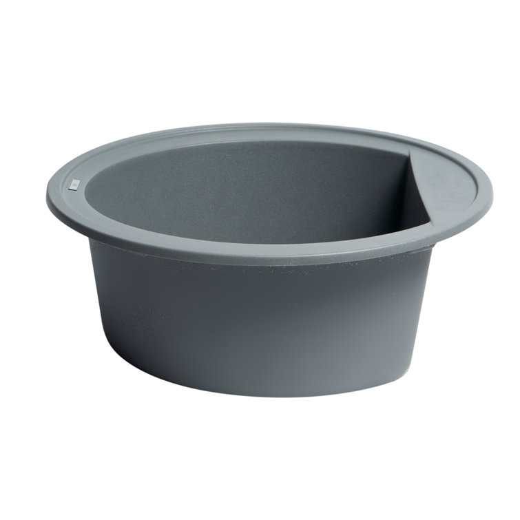 20'' Round Titanium Granite Composite Kitchen Sink