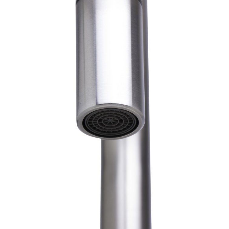 Brushed Stainless Steel Pull Down Kitchen Faucet with Spray