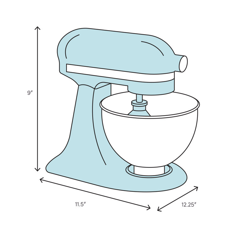 Black 5-Speed Stand Mixer with Stainless Steel Bowl