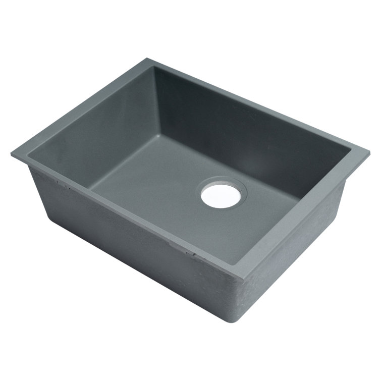 Titanium 24'' Undermount Single Bowl Granite Composite Sink