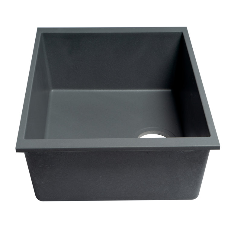 Titanium 24'' Undermount Single Bowl Granite Composite Sink