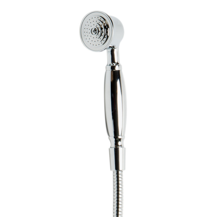 Polished Chrome Freestanding Tub Filler with Hand Shower