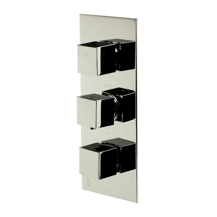 Polished Chrome Wall-Mounted Thermostatic Shower Mixer