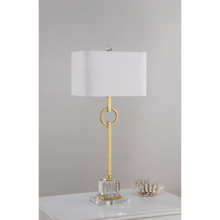 Elaina 36.5" Gold and Crystal Table Lamp