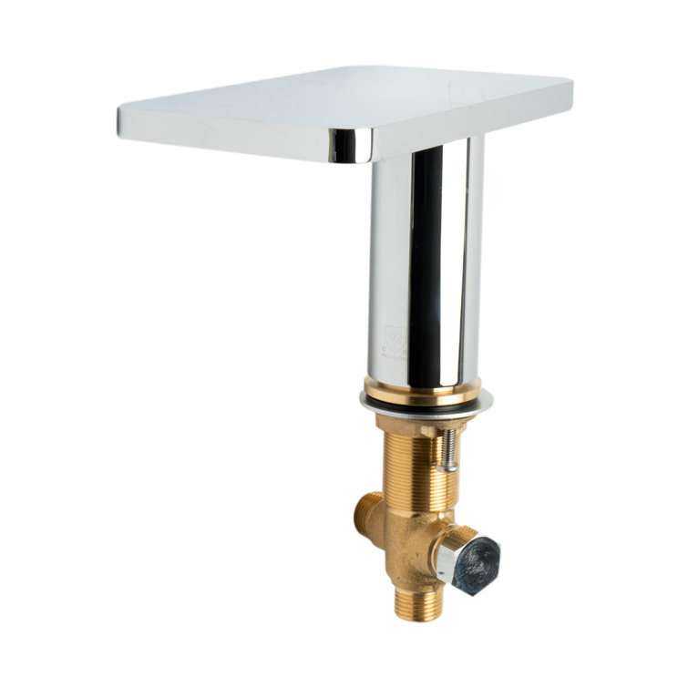 Polished Chrome Deck Mounted Tub Filler with Handheld Showerhead