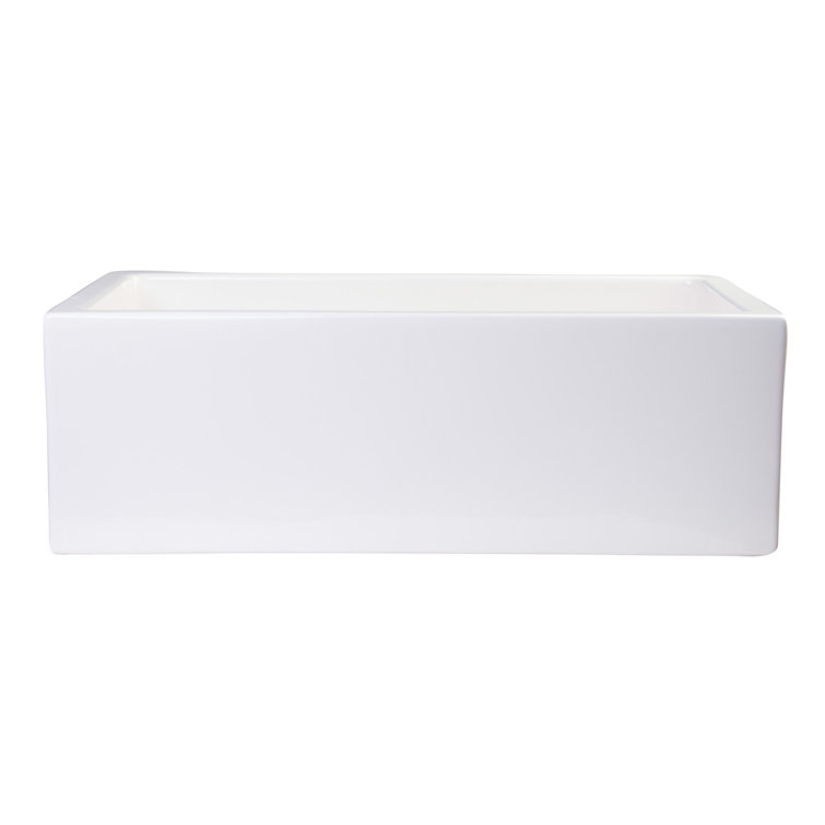 30" Biscuit Fireclay Farmhouse Single Bowl Kitchen Sink