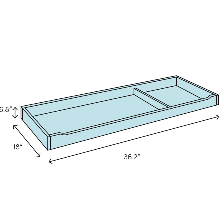 Bianca White Wooden Flat Changing Topper