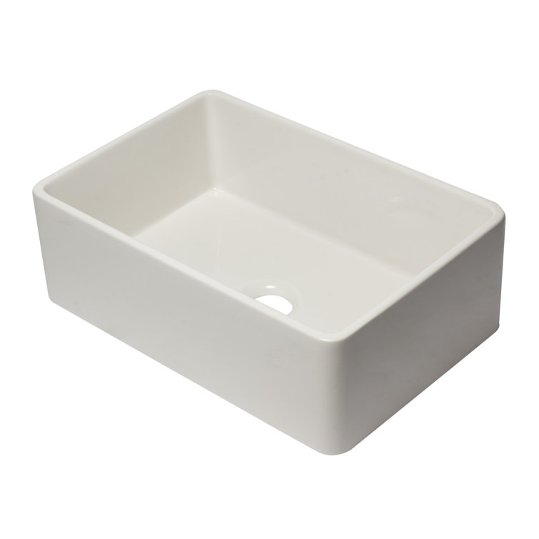 30'' Biscuit Fireclay Farmhouse Single Bowl Kitchen Sink