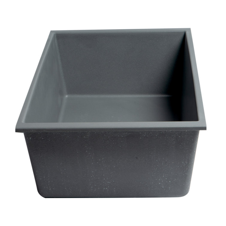 Titanium Gray Granite Single Bowl Undermount Kitchen Sink