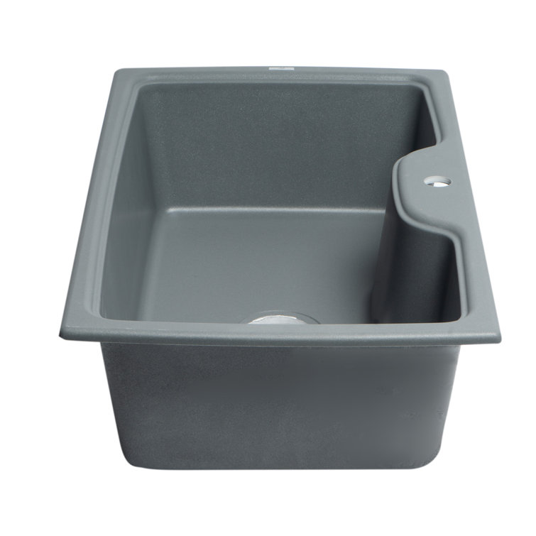 34.63'' Titanium Drop-In Single Bowl Granite Kitchen Sink