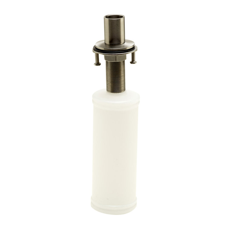 Modern Brushed Stainless Steel Soap Dispenser with 4-1/3" Spout