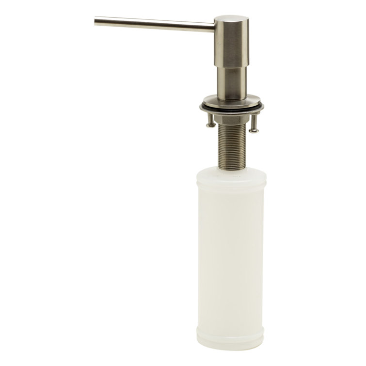 Modern Brushed Stainless Steel Soap Dispenser with 4-1/3" Spout