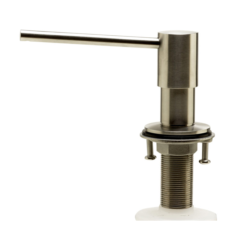 Modern Brushed Stainless Steel Soap Dispenser with 4-1/3" Spout