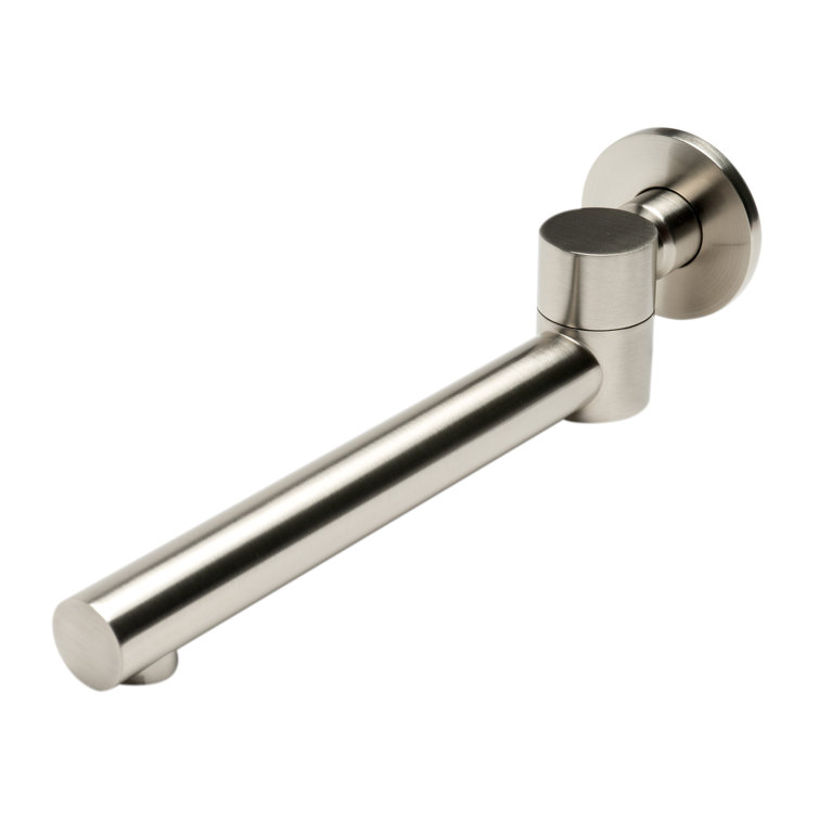Brushed Nickel Wall Mounted Foldable Tub Spout